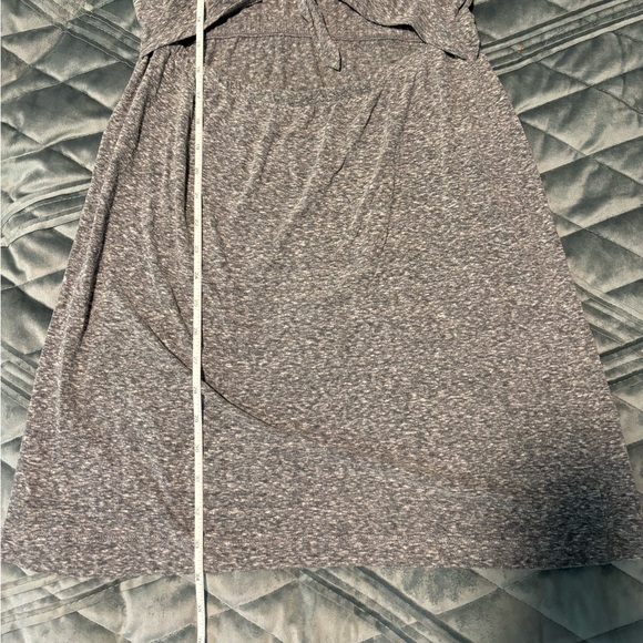 Aerie cut-out front knot dress, marle grey, size medium - Picture 5 of 11